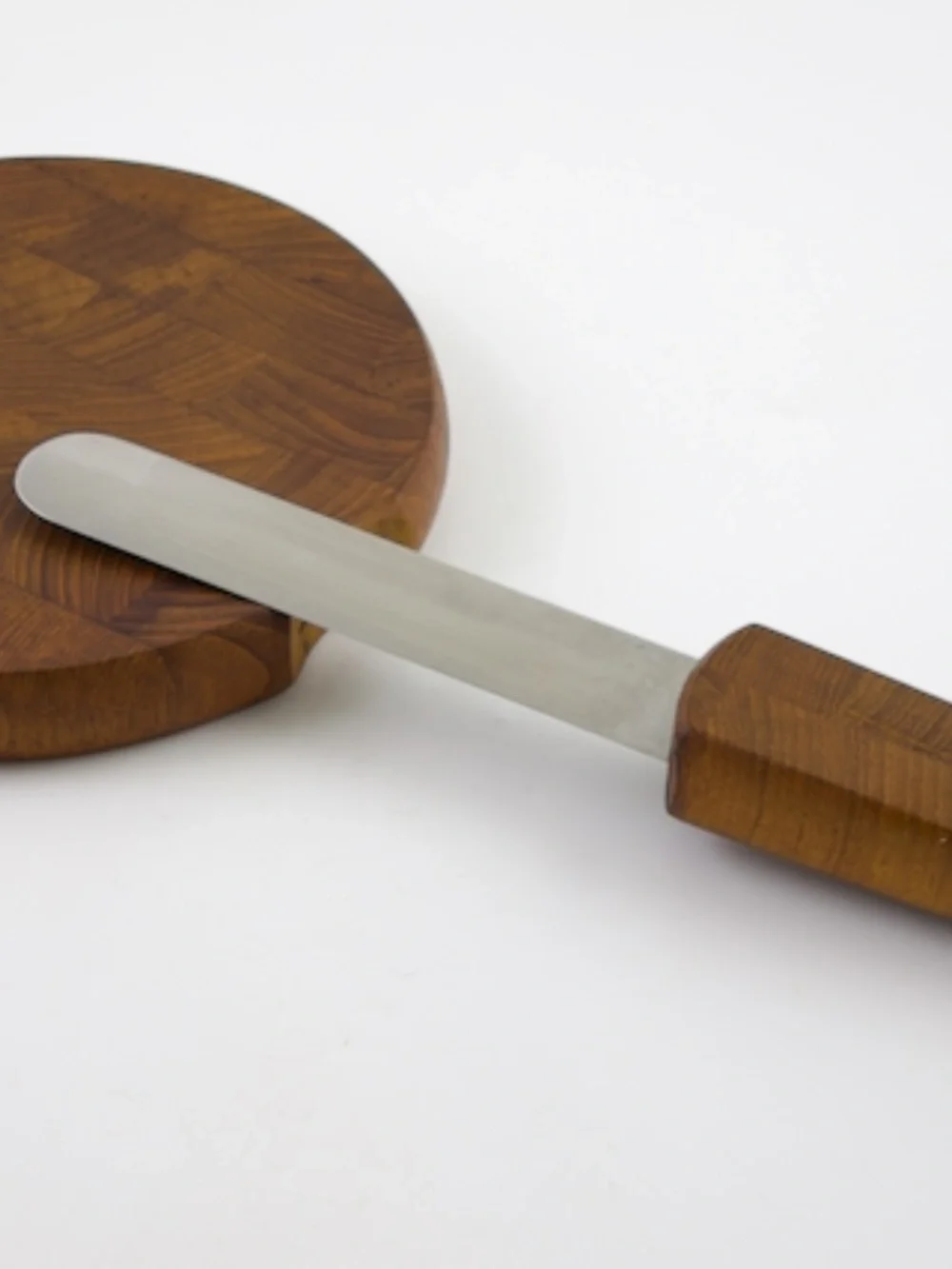 Vtg Dansk Designs Denmark 4 Duck Lg Teak Cheese Cutting Board Built in Spreader